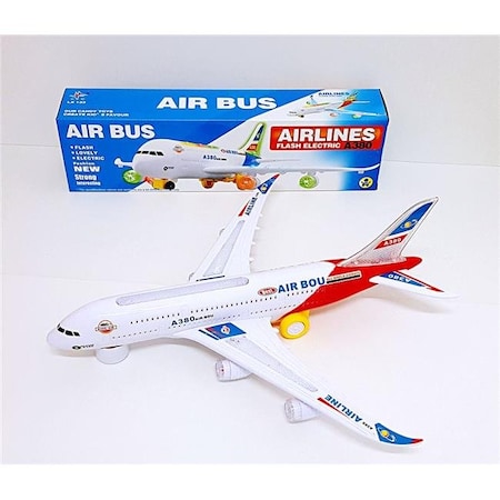 Az Trading & Import AZ Trading & Import AP133 Red Toy Airplane with Flashing Lights & Sound; Red AP133 Red